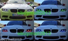 BT U RGB Halo Ring Evil Angel Eye for BMW E90 323i 325i 328i 330i 335i Flash DRL