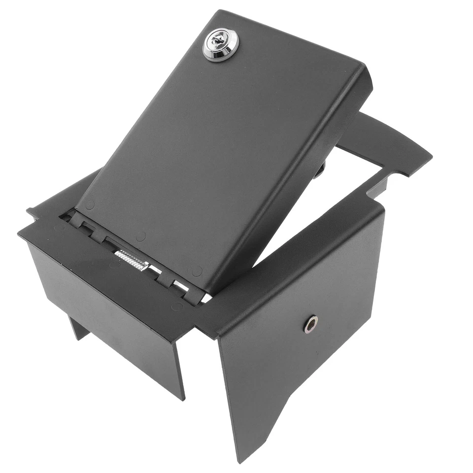 Caja fuerte consola central negra con 2 llaves para Ford Edge 2015-2019 VFT4Z9906202A Foto 4 de 4