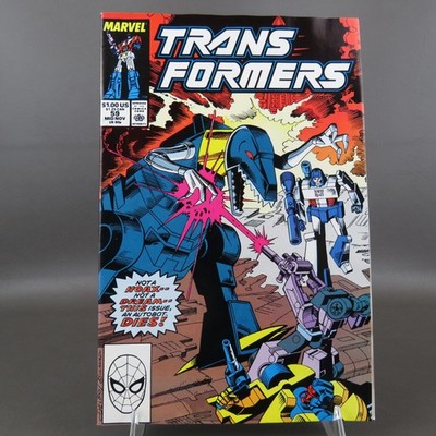 (FN) 1989 Transformers 59 Jose Delbo - Marvel Grimlock Megatron Vtg