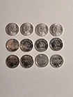 12 Random .999 Fine Silver Rounds Mixed Mints