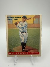 1977 Dover Classic Baseball Cards Reprints - Babe Ruth 1933 Goudey #144