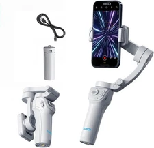 Gimbal Stabilizer for iPhone/Android with Adjustable Fill Light M01