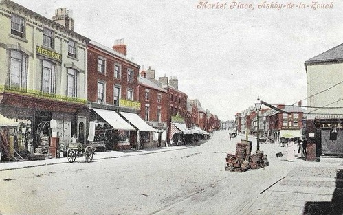 ASHBY DE LA ZOUCH Market Place, Leicestershire Postcard by Valentine