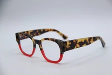 NEW KLOEBER AND CAUSE BY SCHUNCHEL 4718 126018/126 TORT RED EYEGLASSES 47-20