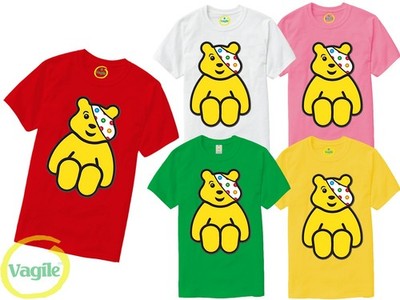 Spotty Sitting Pudsey Bear Kinder T-Shirt Top Tee Kinder in Not Schultag 2025