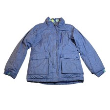 L.L. Bean Girls Primaloft Full Zip Parka Jacket Size M 10-12 Insulated Winter
