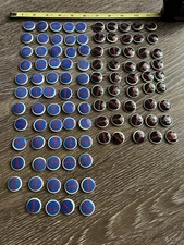 Nixon Agnew Presidential Campaign Political Button Pin 1968 Blue & Black 100