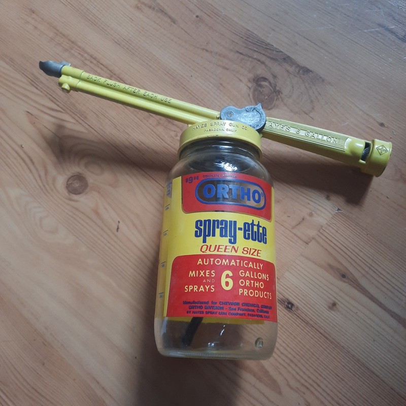Vintage Ortho-ette Queen Size Sprayer Jar with metal sprayer top