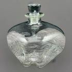 RARE Blenko Royal Leerdam Blown Glass CW6 Square Ships Decanter W/CORNER INDENT