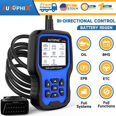 AUTOPHIX 7110 Bi-directional Car OBD2 Scanner All System Diagnostic ABS TPMS