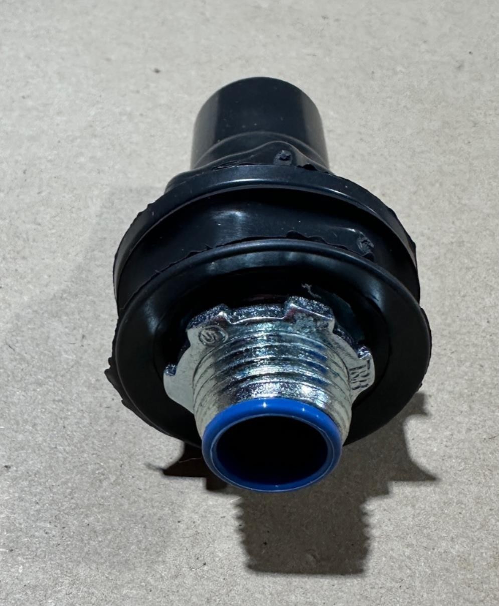 ABB Thomas & Betts OCAL ST1/2-G PVC Coated 1/2" Liquidtight Liquid Connector