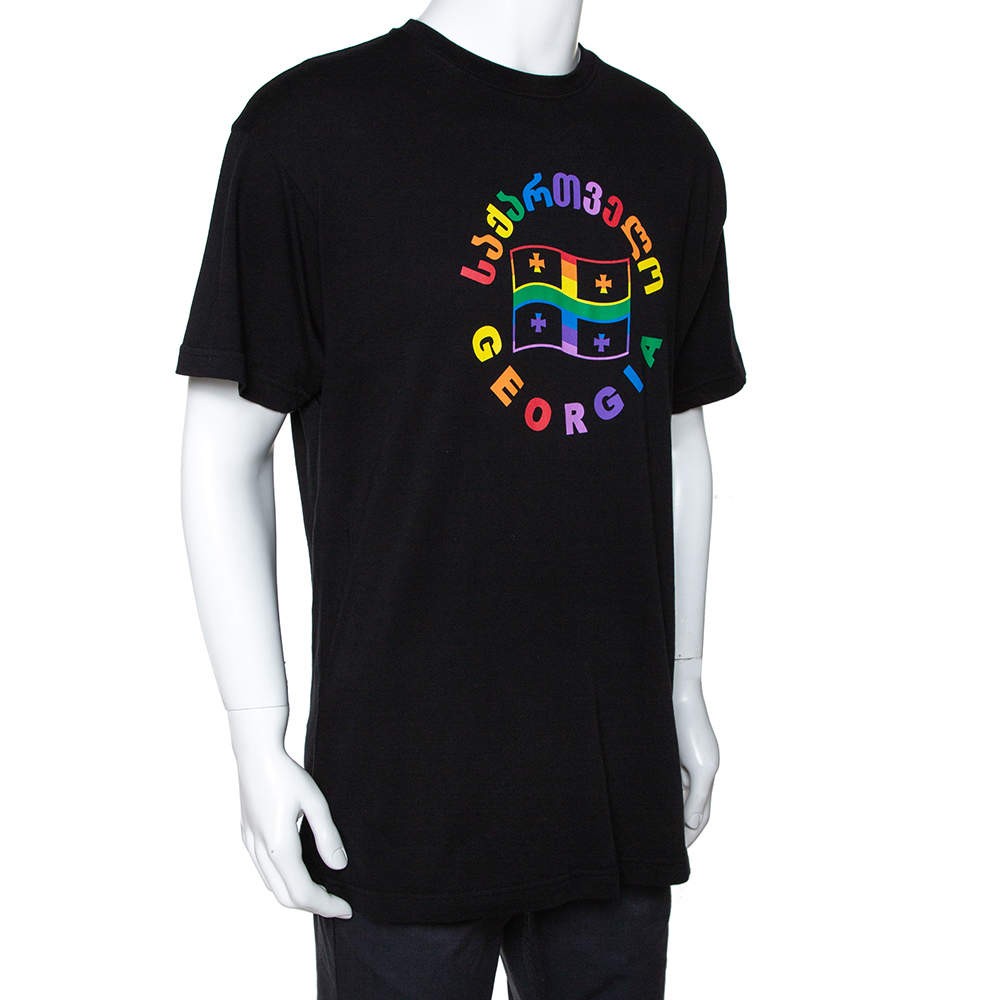 本物 SS18 VETEMENTS T- shirt unisex VETEMENTS Black Limited Edition 18+ Restricted T-Shirt Vetements