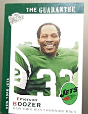 EMERSON BOOZER-2005 TOPPS ALL TIME FAN FAVORITES INSERT 🏈 FOOTBALL CARD-NY JETS
