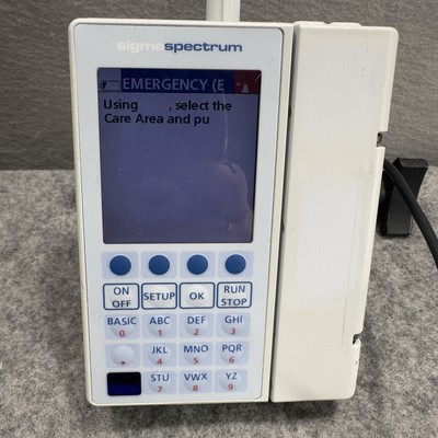 Baxter Sigma Spectrum V6.05.13 Infusion Pump and Wireless Battery & Pole Clamp