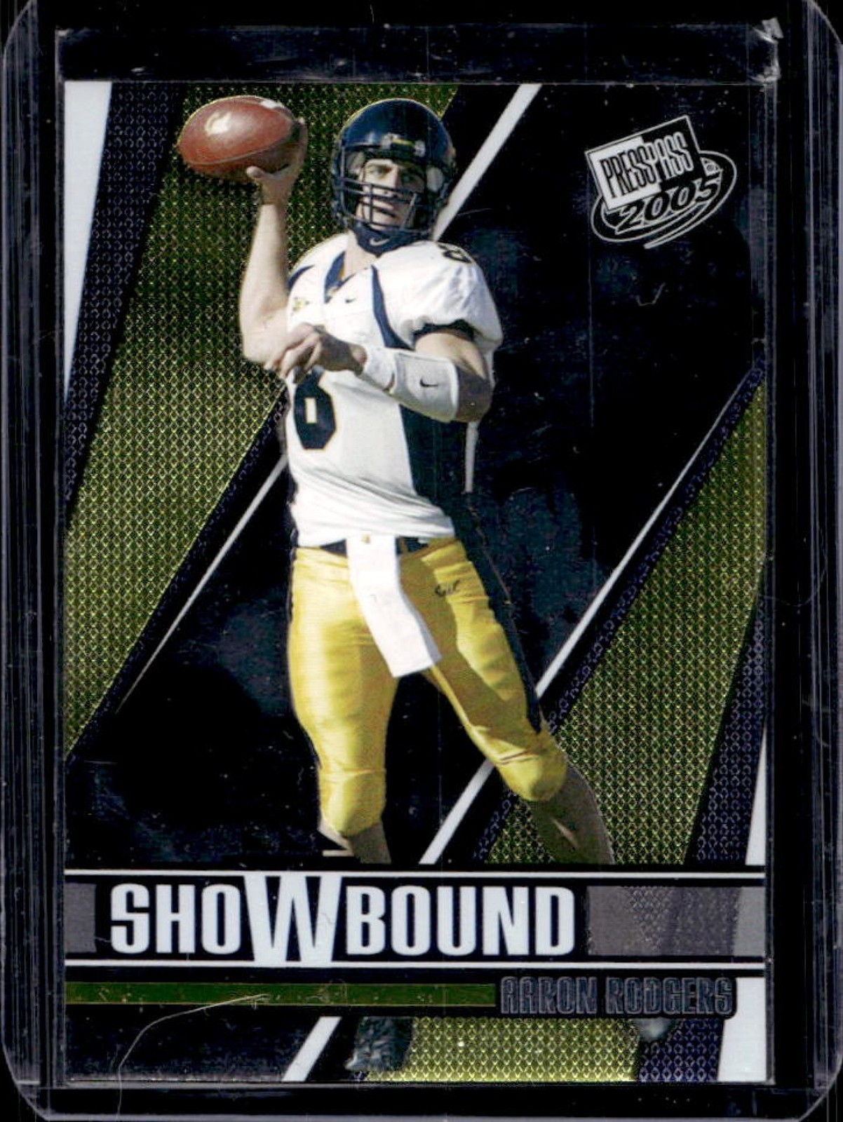 2005 Press Pass Aaron Rodgers Showbound Rookie RC Rookie #SB3 Golden Bears