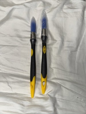 Bates- 2 Trim Brush Yellow-black