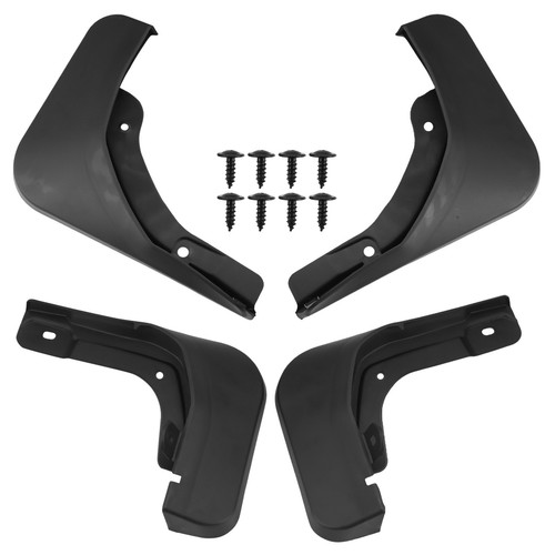 2 Paraspruzzi Per Auto, Rimorchi E Roulotte – PVC Nero, 24x21x0,6 Cm, Universali Con Fori, Protezione Sottoscocca - 4