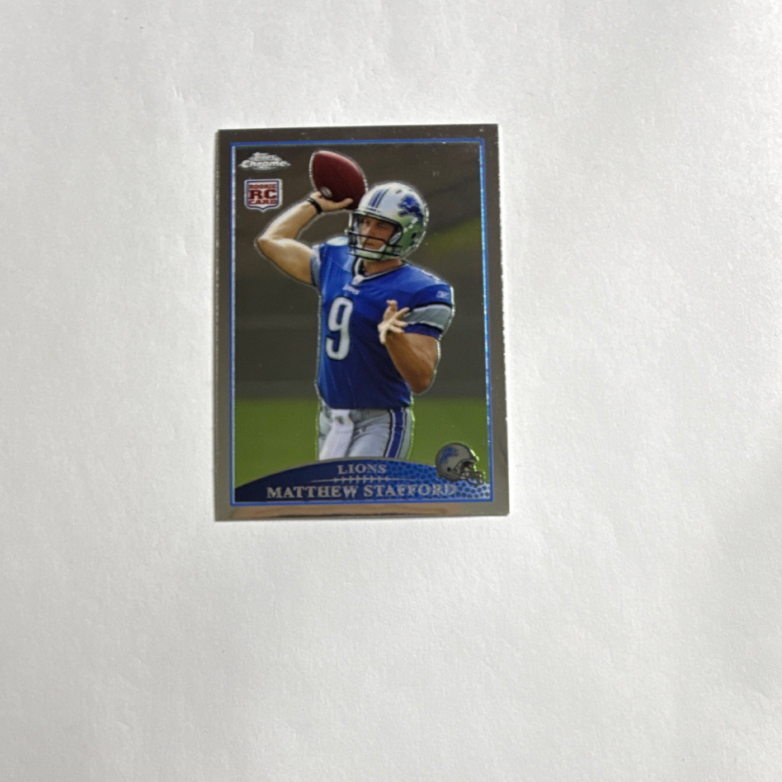 Matthew Stafford Topps Chrome 2009 Rookie Card #TC210 Lions NFL RC