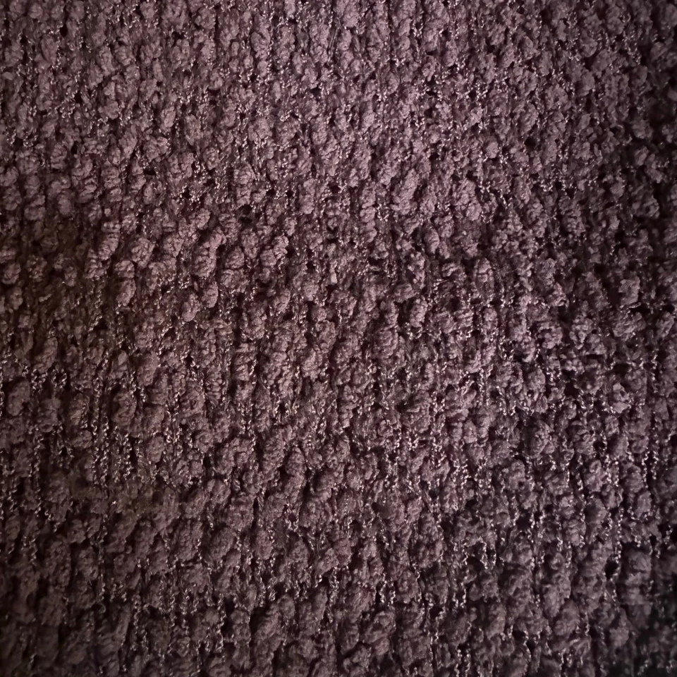 Suéter Hudson Gris Borgoña Palomitas Tejido Ligero Suave Suelto Largo Mediano    Foto 3 de 4