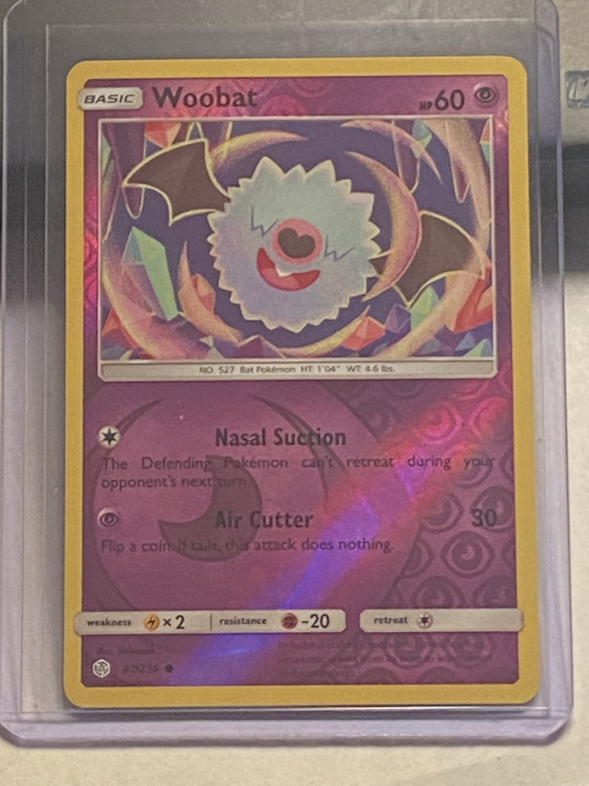 Woobat 87/236 Sm-Cosmic Eclipse Reverse Holo