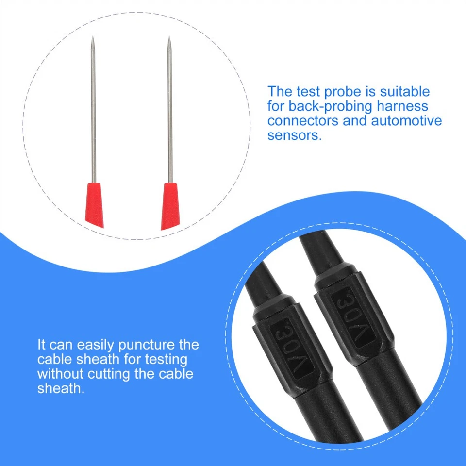 Sondes de test 4PCS Sondes d'isolation Piercing Piercing Test de test - Photo 3/4
