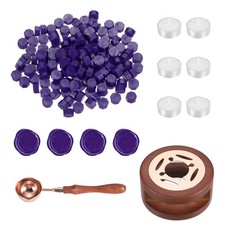 Wax Seal Kit, 150 Wax Beads, Candles, Purple