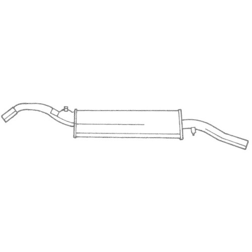 Silencieux arrière Sigam 60617 pour VW pour le remplacement de pot