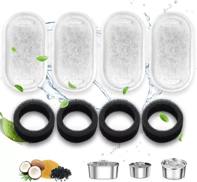 GIAPINST Pet Dog Cat Water Fountain Filters Flower Dispenser Replacement Filter Carbon UK