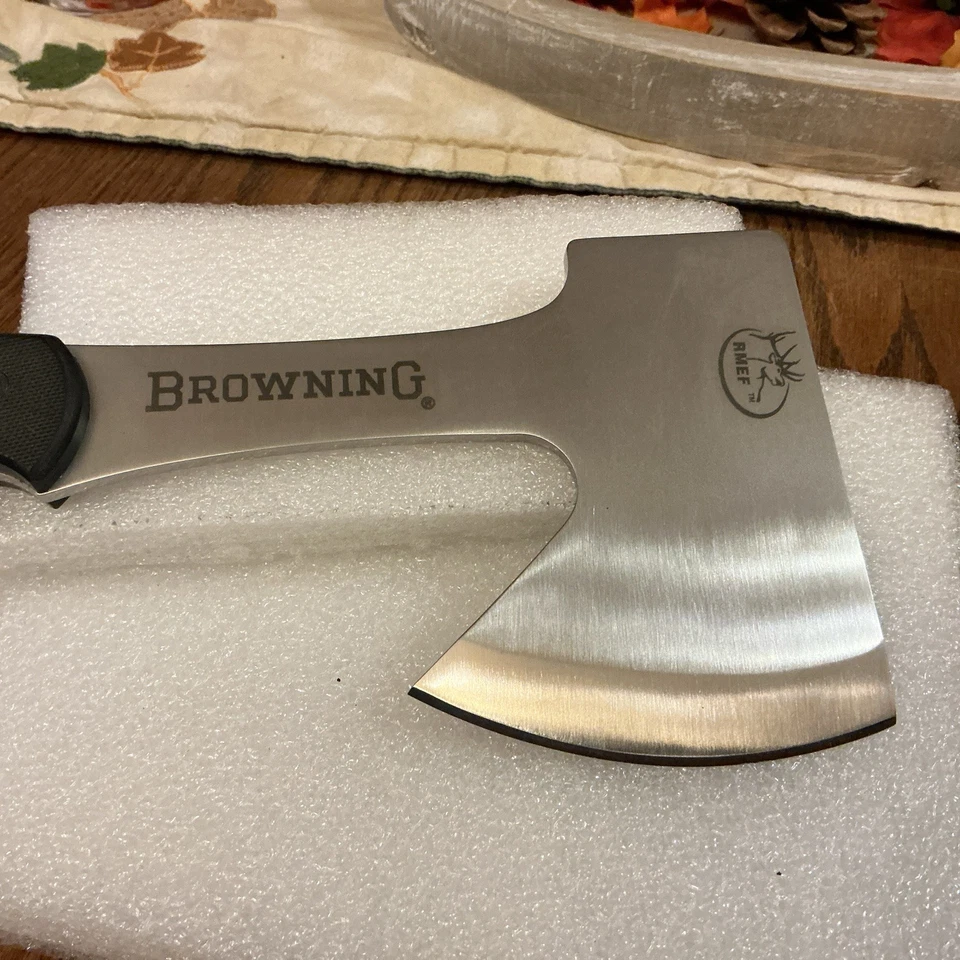 Rocky Mountain Elk Foundation,Browning #478 Hatchet/Knife Combo.Set,MIB - Image 3 of 4