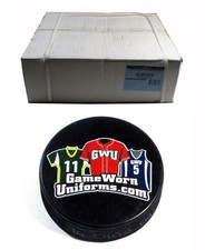 Case (100) Inglasco PRO-AM Sports GameWornUniforms.com Logo Promo Hockey Puck
