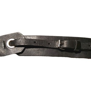 Ann Taylor Loft Size SMALL Black 1.5" Leather Belt Layered Look Minimalist