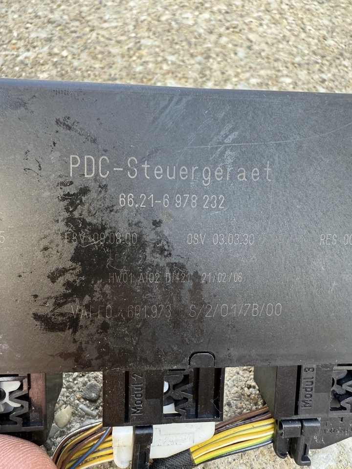 BMW 530I E60 2006 módulo de control de asistencia de estacionamiento p/n: 66,21-6978232 OEM Foto 3 de 4