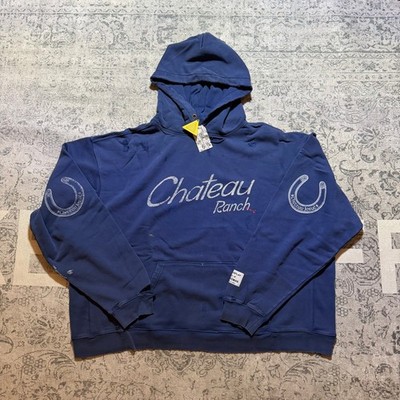 Gallery Dept Chateau Ranch Hoodie XL Navy Blue Distressed Made in USA