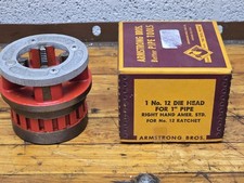 Armstrong 1" Pipe Threader Die Head For No 12 Ratchet NEW