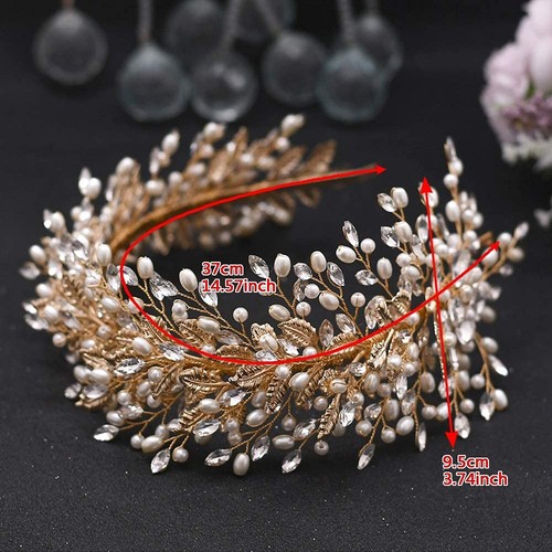 Rhinestone Wedding Hair Band Bridal Headband Wedding Hair Accessories for Bri... - Picture 6 of 6