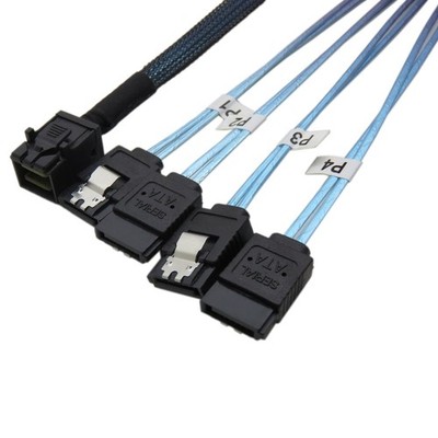 Internal HD Mini SAS SFF-8643 Host zu 4X SATA Kabel 50 cm