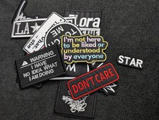 16 MIXED IRON on and SEW on patches. Huge patch lot ships free Appliques