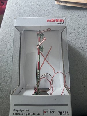Märklin 70414 H0 Formsignal 2flügelig, Gittermast Hauptsignal Fertigmodell
