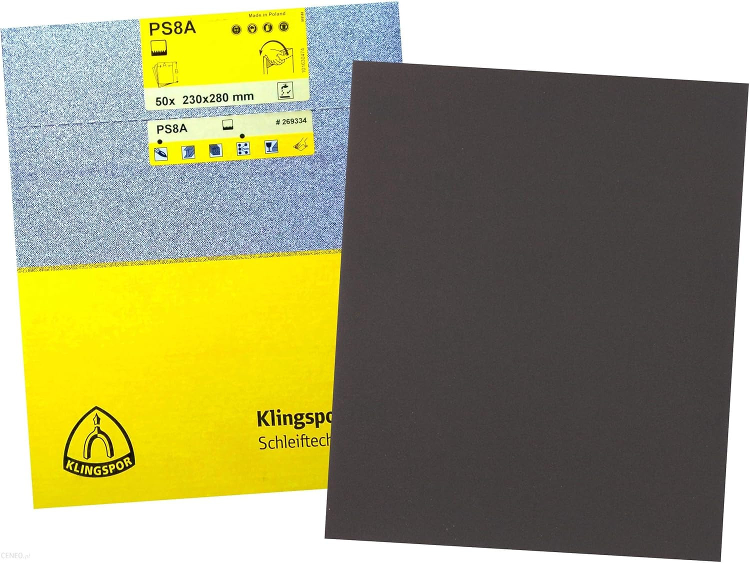 Klingspor 269299 PS 8 A - Fogli Abrasivi 230x280 mm Grana 400 SiC