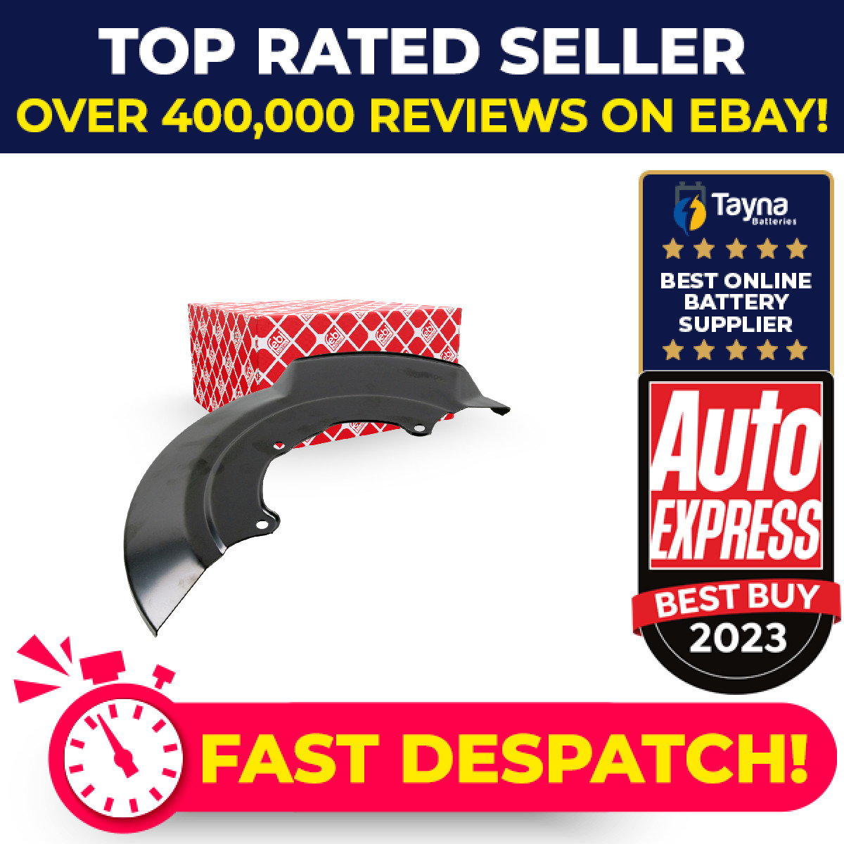 Brake Disc Splash Panel Front Left 174423 Febi Guard Plate 7D0407343A 7D0407343B
