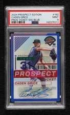 2024 Prospect Edition Blue Prizm Signatures /149 Caden Grice PSA 9 MINT Auto 8d2