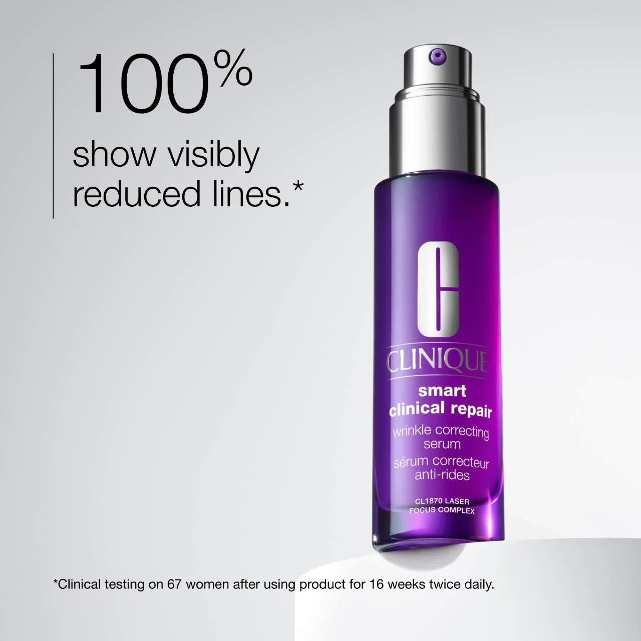 Clinique Smart Clinical Repair Wrinkle Correcting Serum 3.4 Oz/100ml Jumbo NWOB