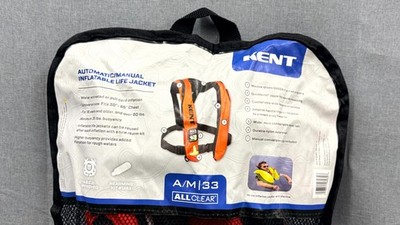 Kent A/M-33 Orange Auto/Manual Inflatable Life Vest | 132802-200