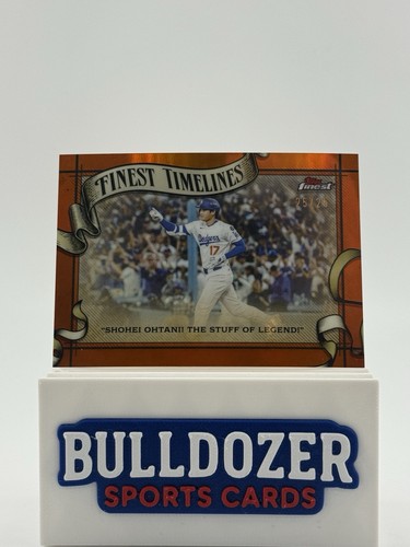 2026 Topps Finest Shohei Ohtani Finest Timelines Orange 25/25 FT-23 *BOOKEND*