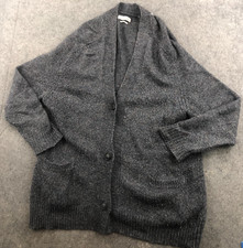 ISABEL MARANT ETOILE Cardigan Sweater Womens 42 Wool Mohair Knit Gray Italy *