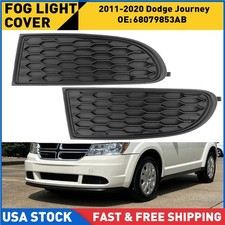 2x For Dodge 2011-2020 Journey 68079853ab Left Right Side Fog Light Cover Frame