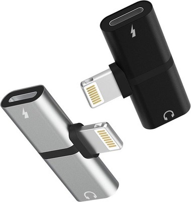 Lightning to Audio Adapter 4 in 1 Functionality iPhone 7 and Up MFi Certified