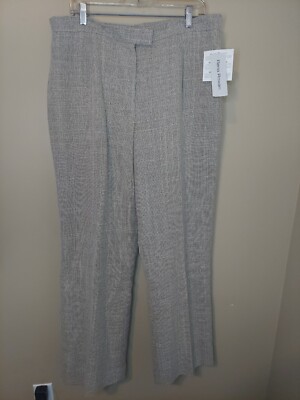 Rena Rowan Womens Woven Tan/Beige  Pants Lined - Size 16 Vintage (Nwt)