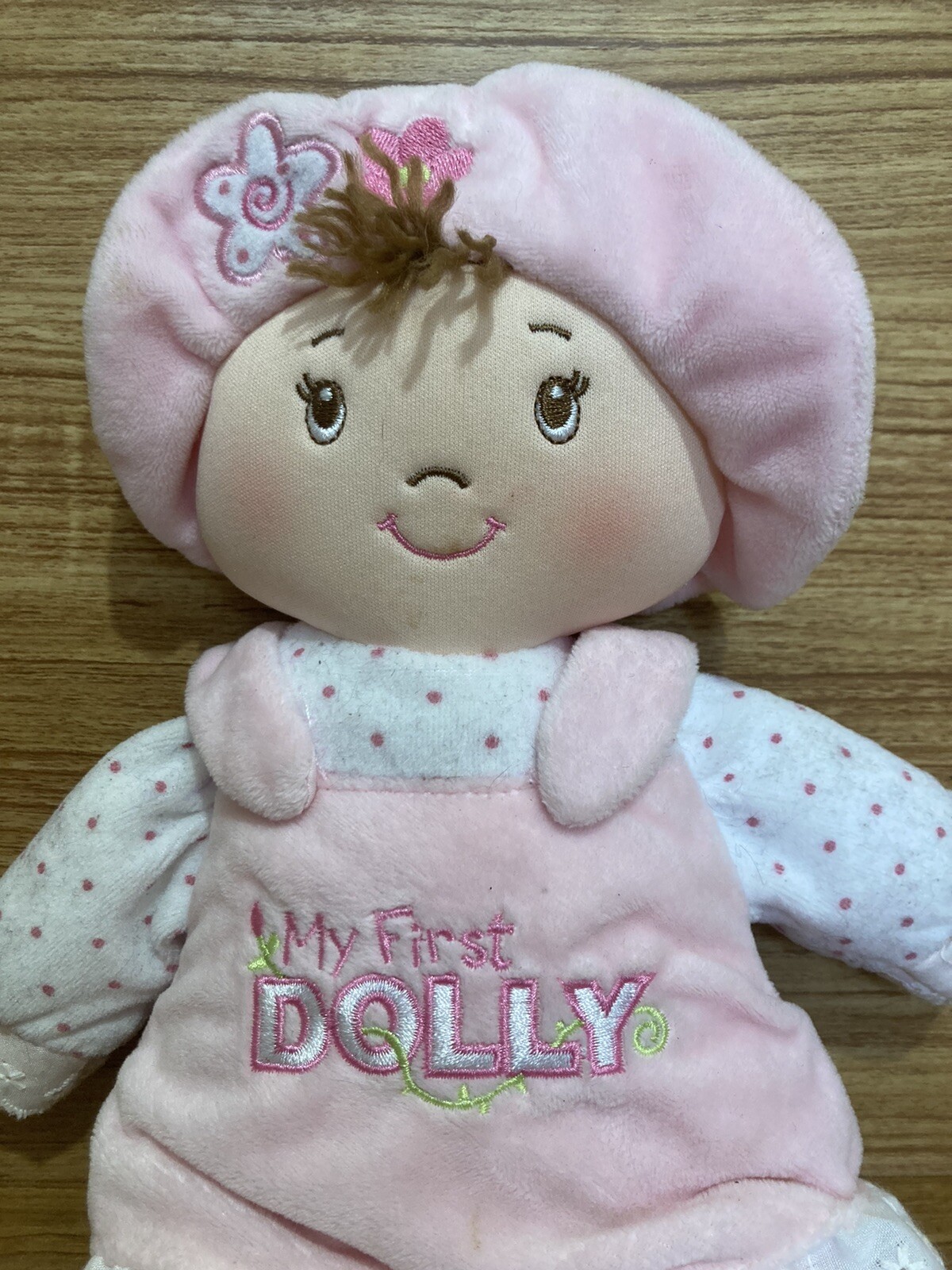 Gund My First Dolly Baby Gund Vintage Pink 319893 Brunette D