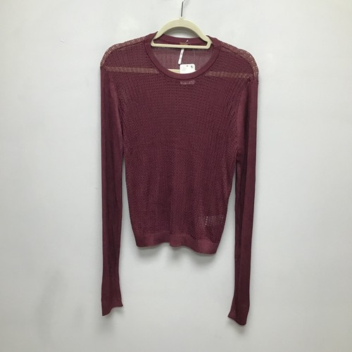 Free People Damen-Pullover rotweinrot H2O Rundhalsausschnitt Pulli Größe XL 98 $